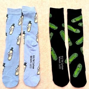 New Rick and Morty Men’s Crew socks - men’s 8-12